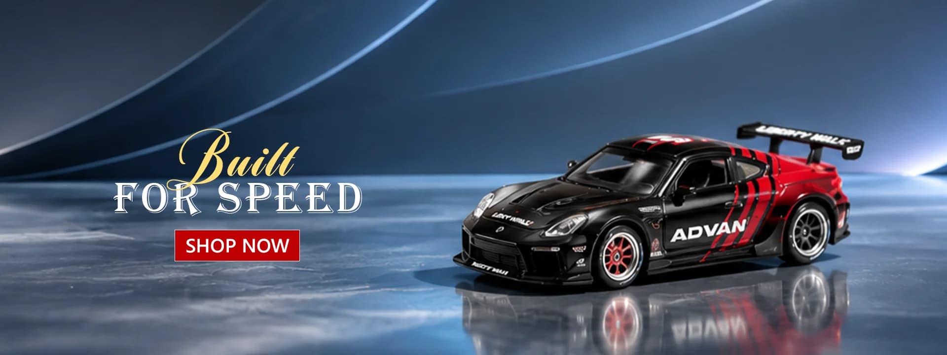 Hutz Diecast mini gt box toyota gr86 hks type r advan banner