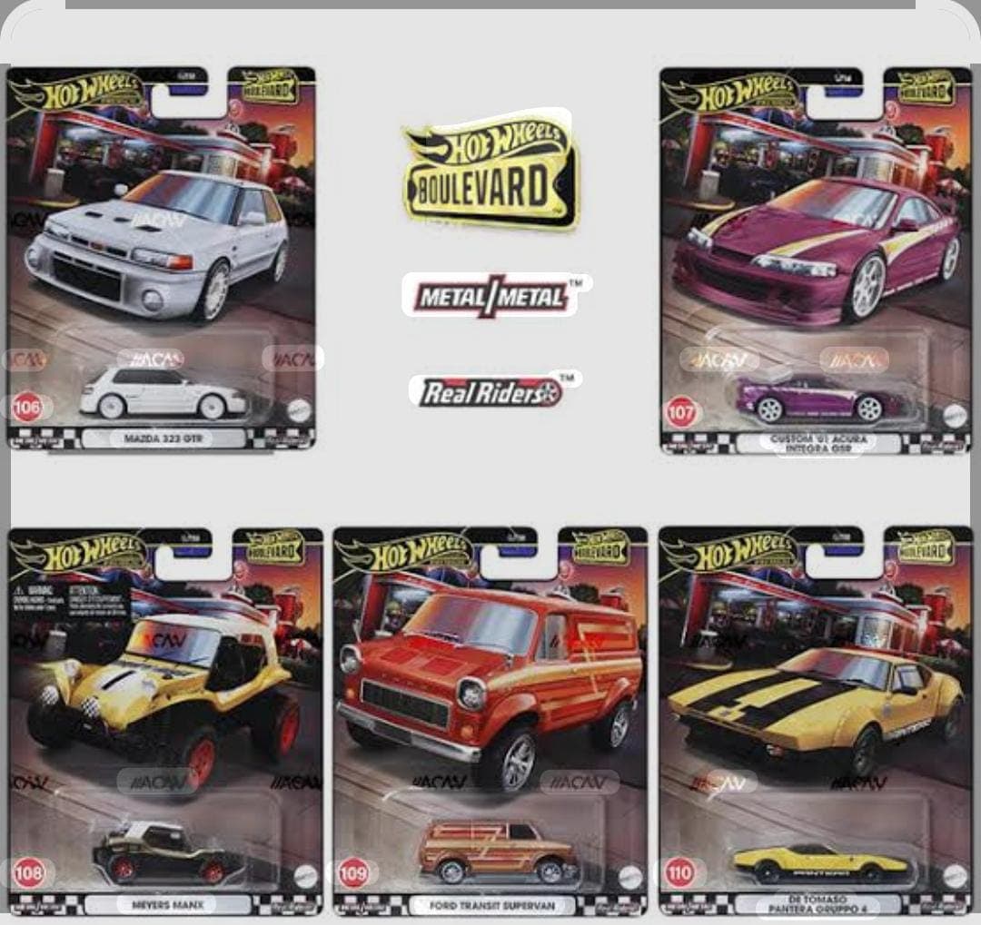 HOT WHEELS PREMIUM 1:64  BOULEVARD 106-110 SET - Image 1