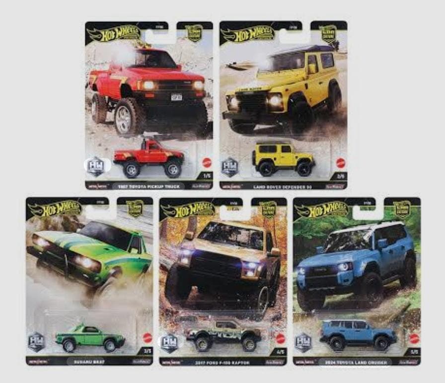 HOT WHEELS PREMIUM 1:64  OFF ROAD CAR CULTURE SET - Image 1