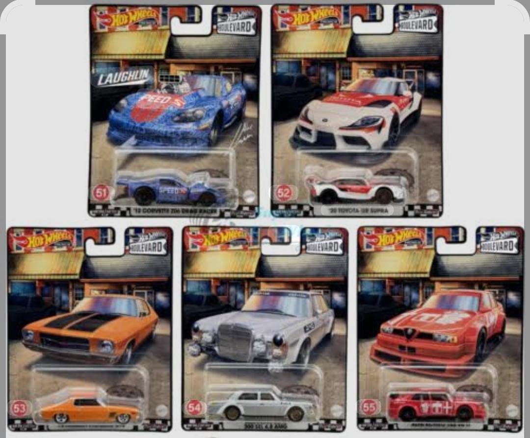 HOT WHEELS PREMIUM 1:64  BOULEVARD 51-55 SET - Image 1