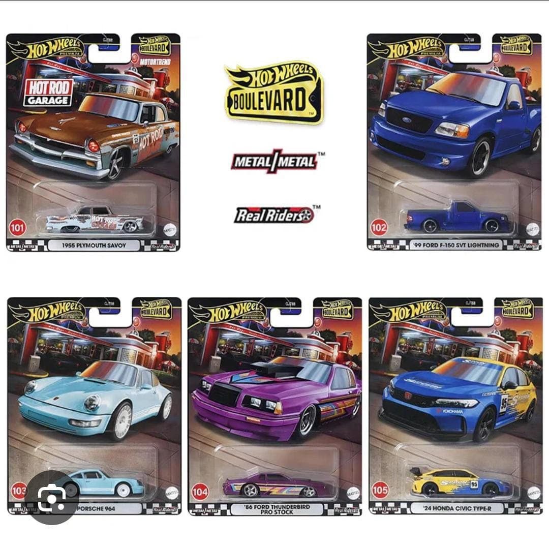 HOT WHEELS PREMIUM 1:64  BOULEVARD 101-105 SET - Image 1