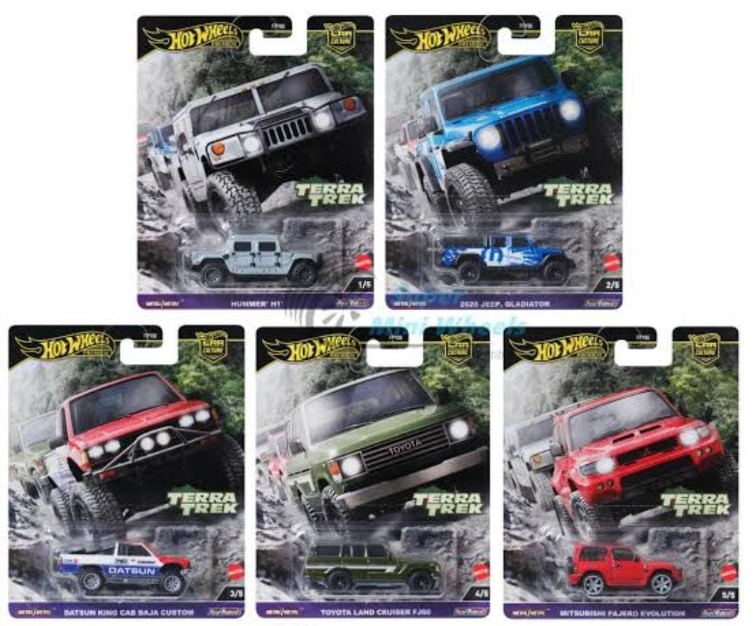 HOT WHEELS PREMIUM 1:64  TERRA TREK CAR CULTURE SET - Image 1