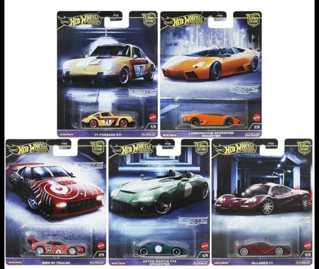 HOT WHEELS PREMIUM 1:64  CAR CULTURE EXOTIC ENVY SET - Image 1