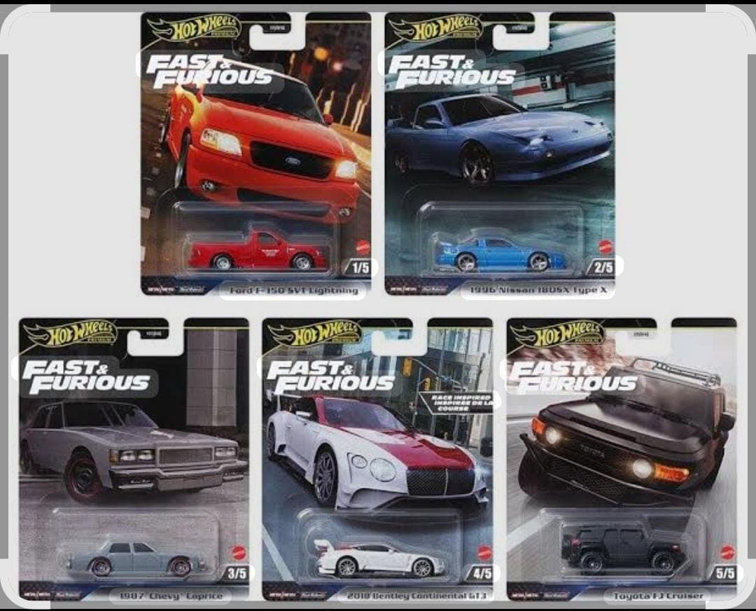HOT WHEELS PREMIUM 1:64  FAST N FURIOUS SET - Image 1