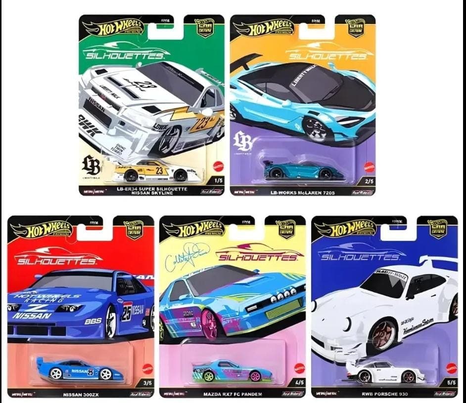 HOT WHEELS PREMIUM 1:64  SILHOUETTE SET  - Image 1