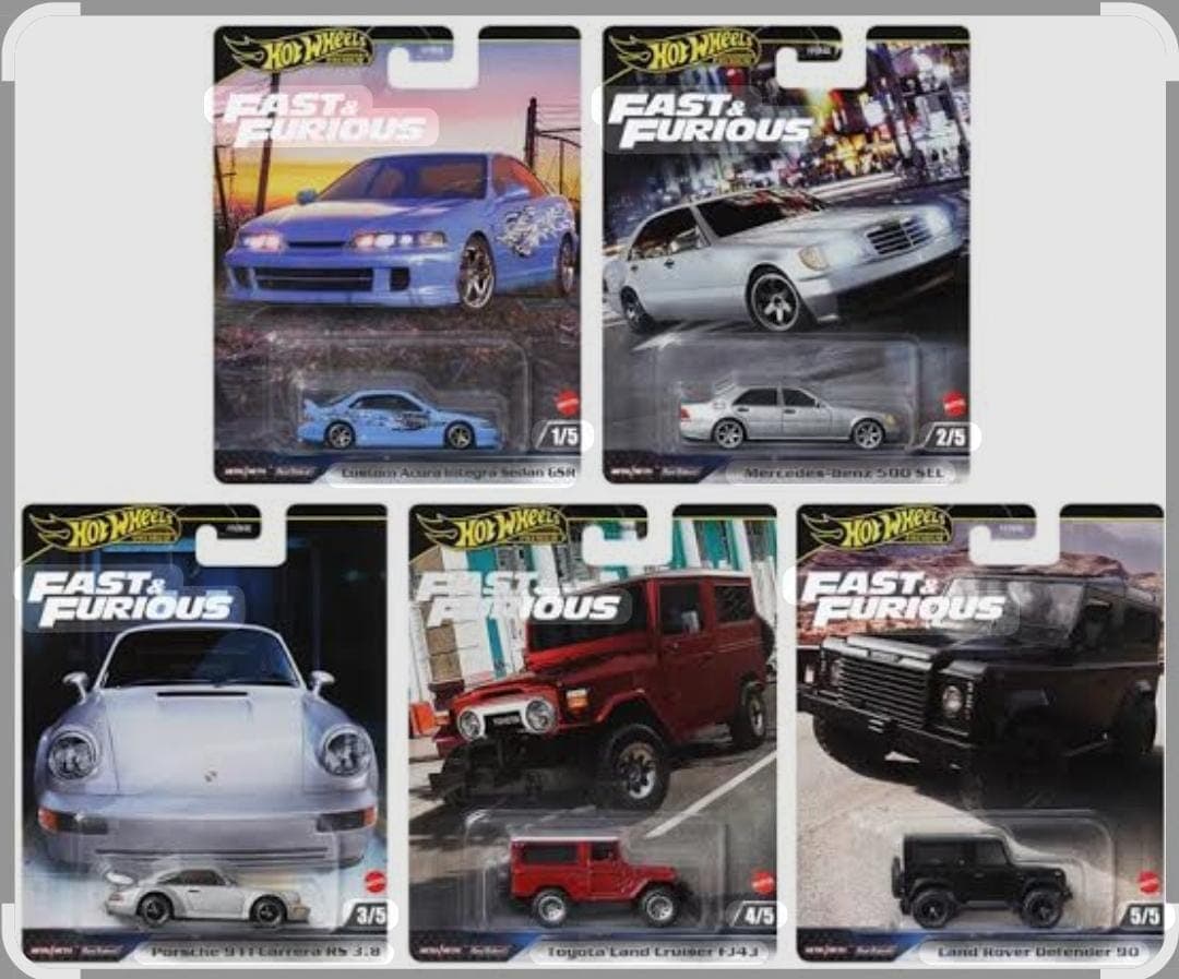 HOT WHEELS PREMIUM 1:64  FAST N FURIOUS SET  - Image 1