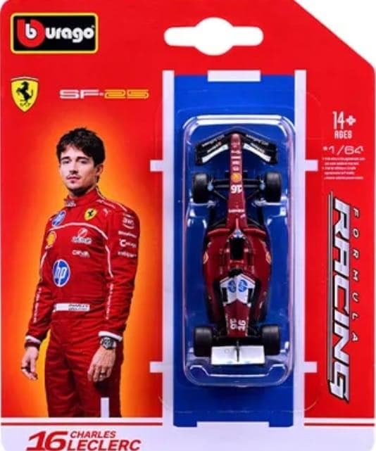 BURAGO 1:64 F1 BLISTER IMPORTED  SF-25 FERRARI - Image 1