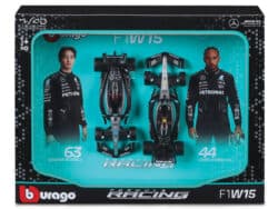 BURAGO 1:43 FRAME IMPORTED LEWIS HAMILTON #44 GEORGE RUSSELL #63 - Image 1