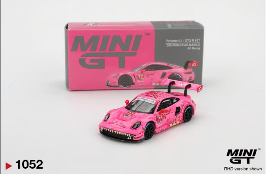 MINI GT BOX  PORSCHE 911 GT3 R #77  - Image 1