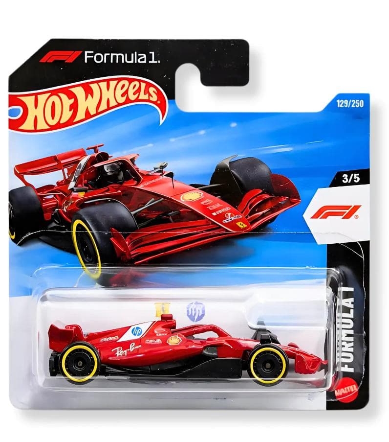 HOT WHEELS MAIN LINE 1:64  IMPORTED SHORT CARD SCUDERIA FERRARI HP - Image 1