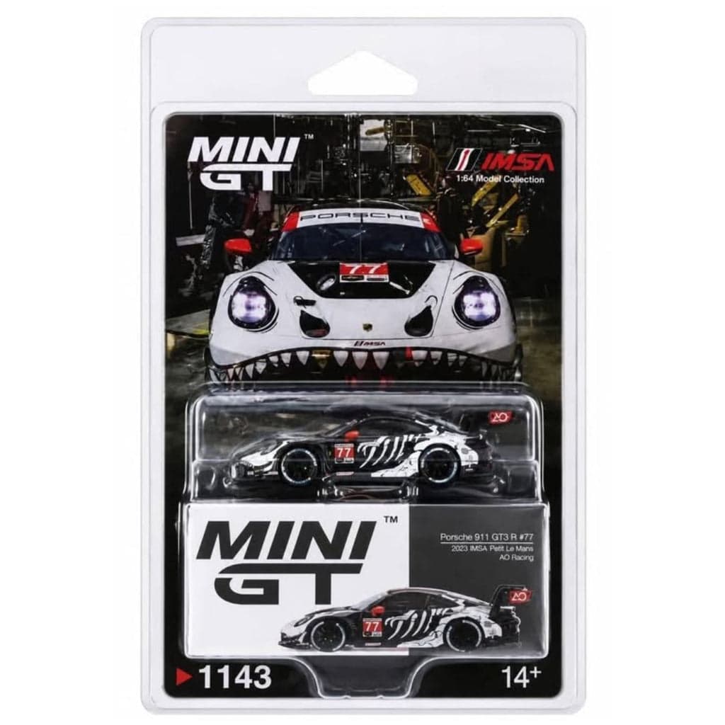MINI GT BLISTER  1143 PORSCHE 911 GT3 R #77  - Image 1