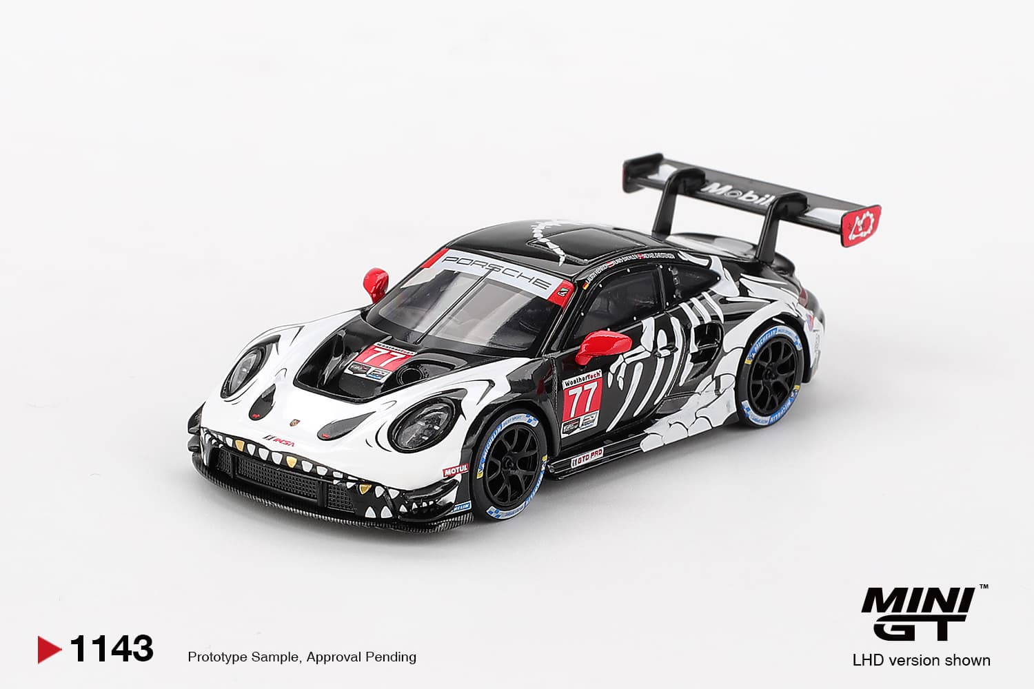 MINI GT BOX  1143 PORSCHE 911GT3 R #77 - Image 1