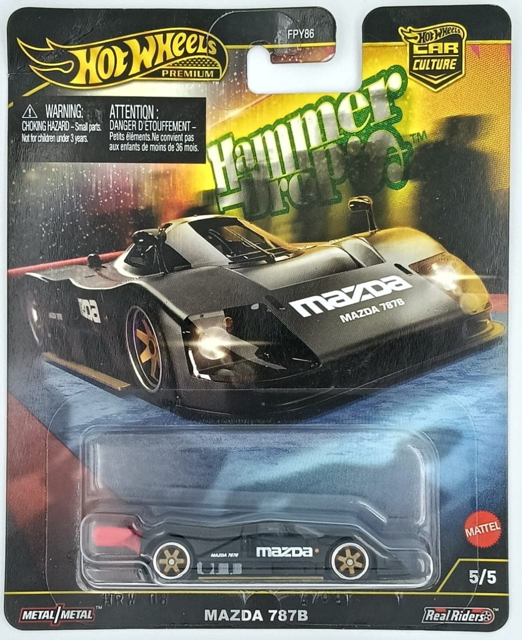 Hot Wheels Premium 1:64 MAZDA 787B HAMMER DROPS 1:64 Scale - Image 1