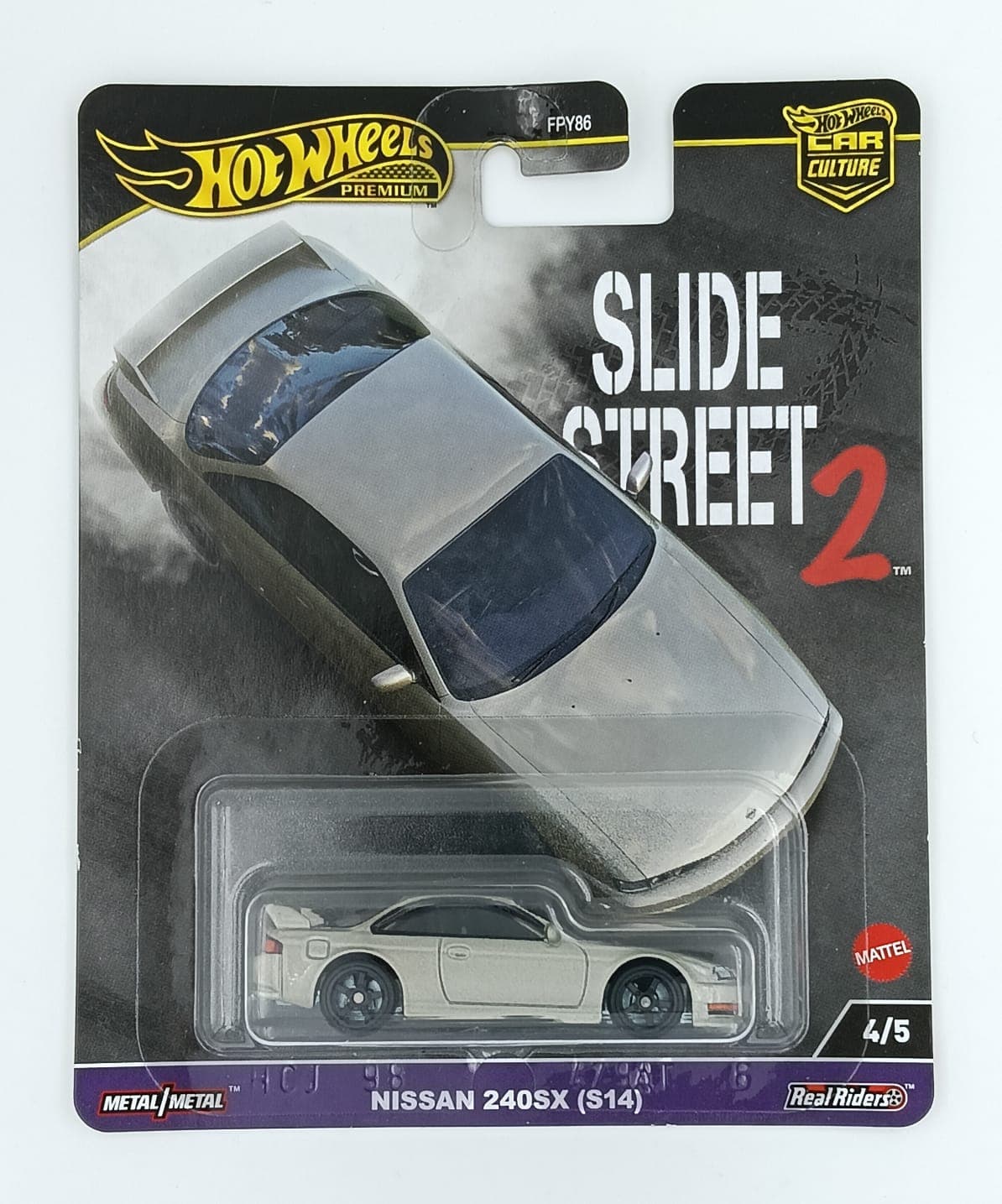Hot Wheels Premium 1:64 NISSAN 240SX (S14) SLIDE STREET 2 - Image 1