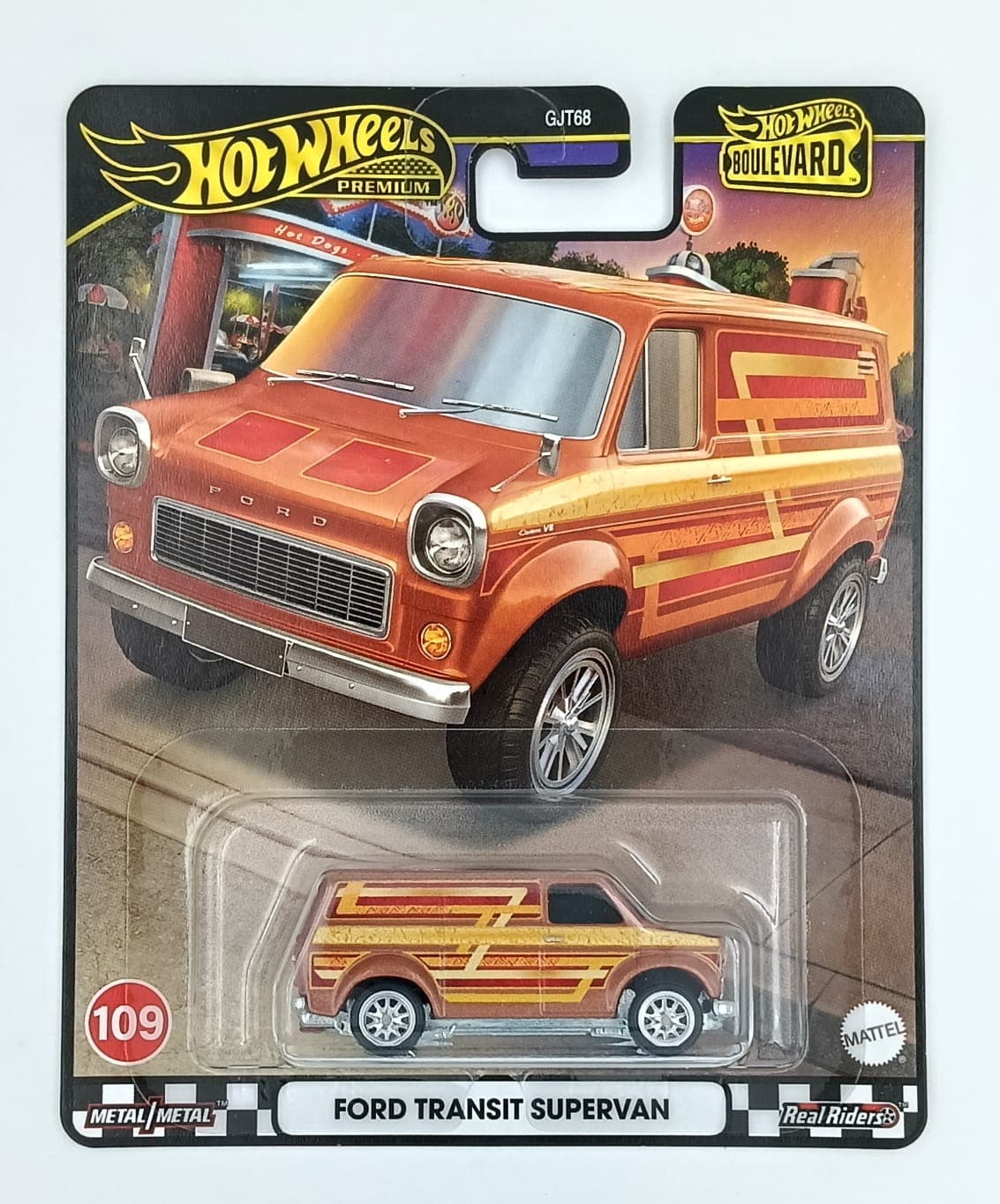 Hot Wheels Premium 1:64 FORD TRANSIT SUPERVAN BOULEVARD #109 - Image 1