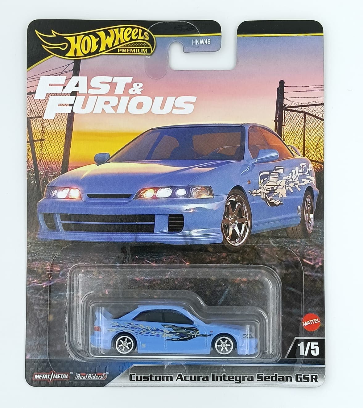 Hot Wheels Premium 1:64 Custom Acura Integra Sedan GSR FAST & FURIOUS - Image 1