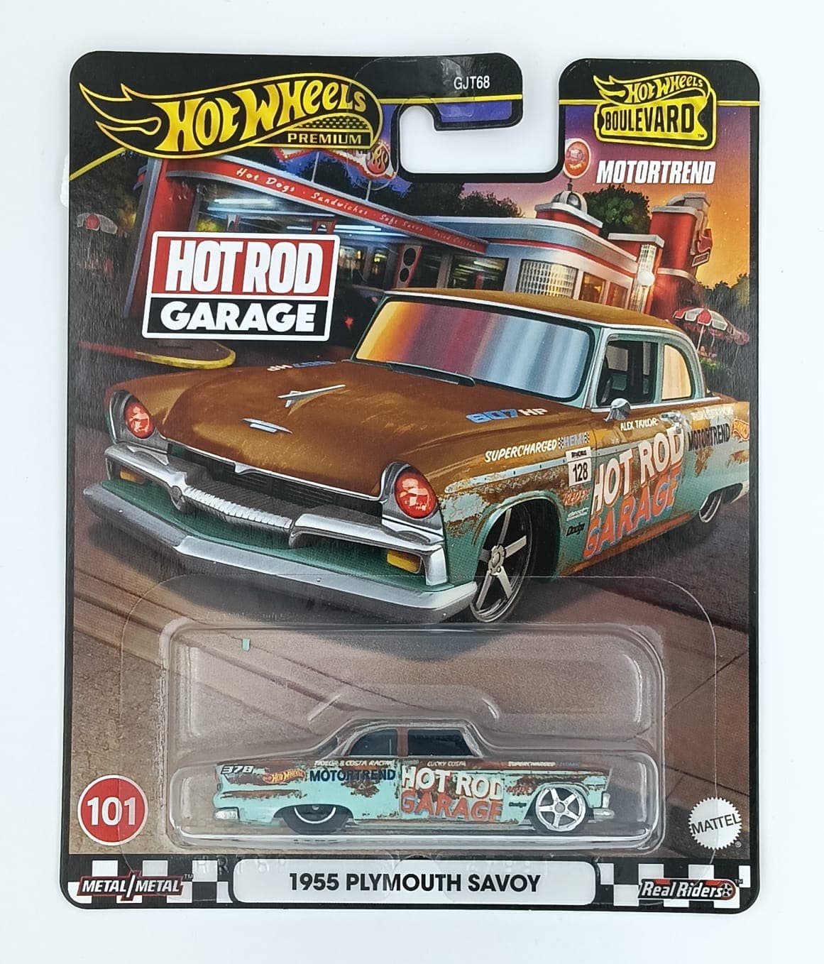 Hot Wheels Premium 1:64 1955 PLYMOUTH SAVOY BOULEVARD #101 - Image 1