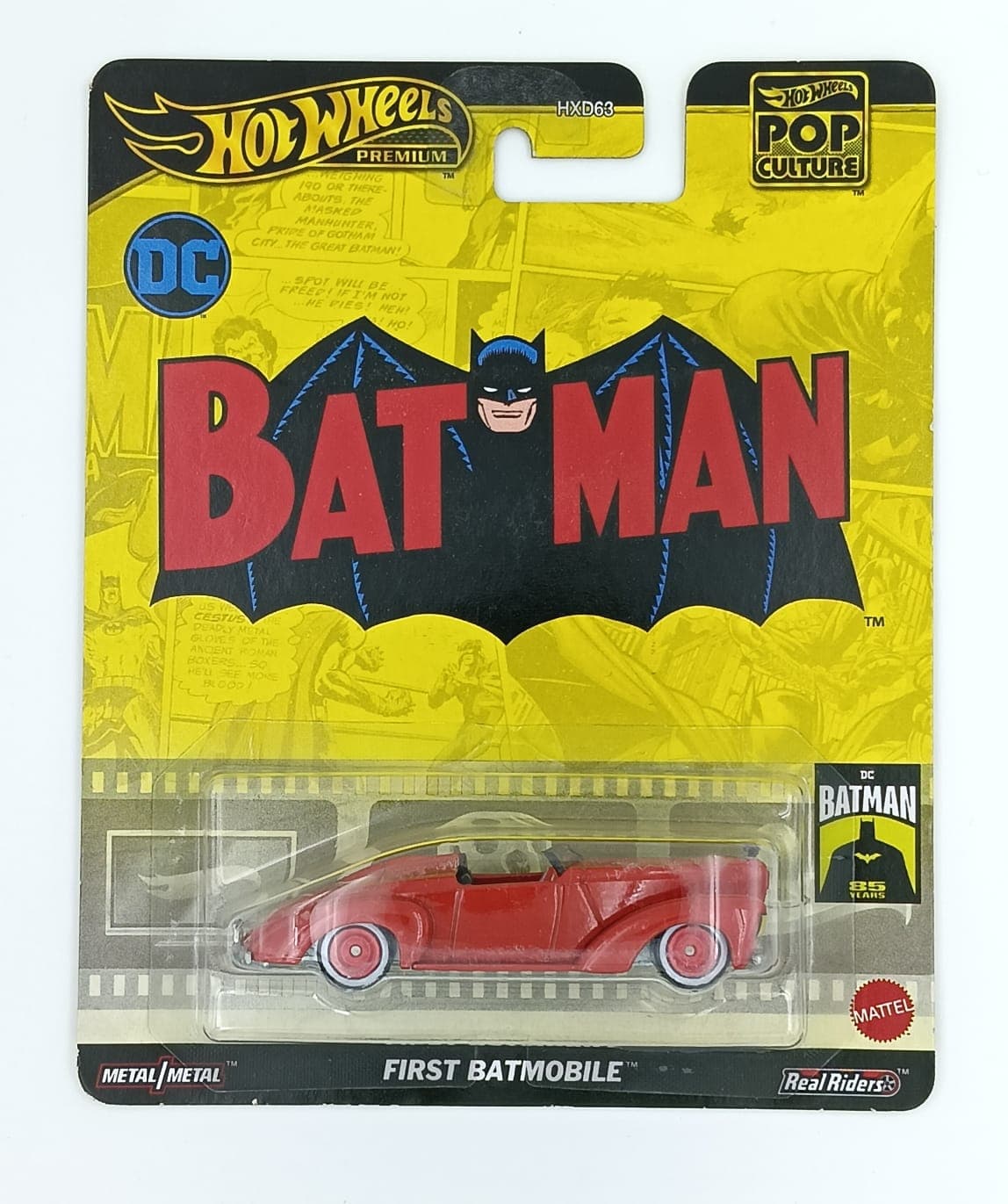 Hot Wheels Premium 1:64 FIRST BATMOBILE BATMAN - Image 1