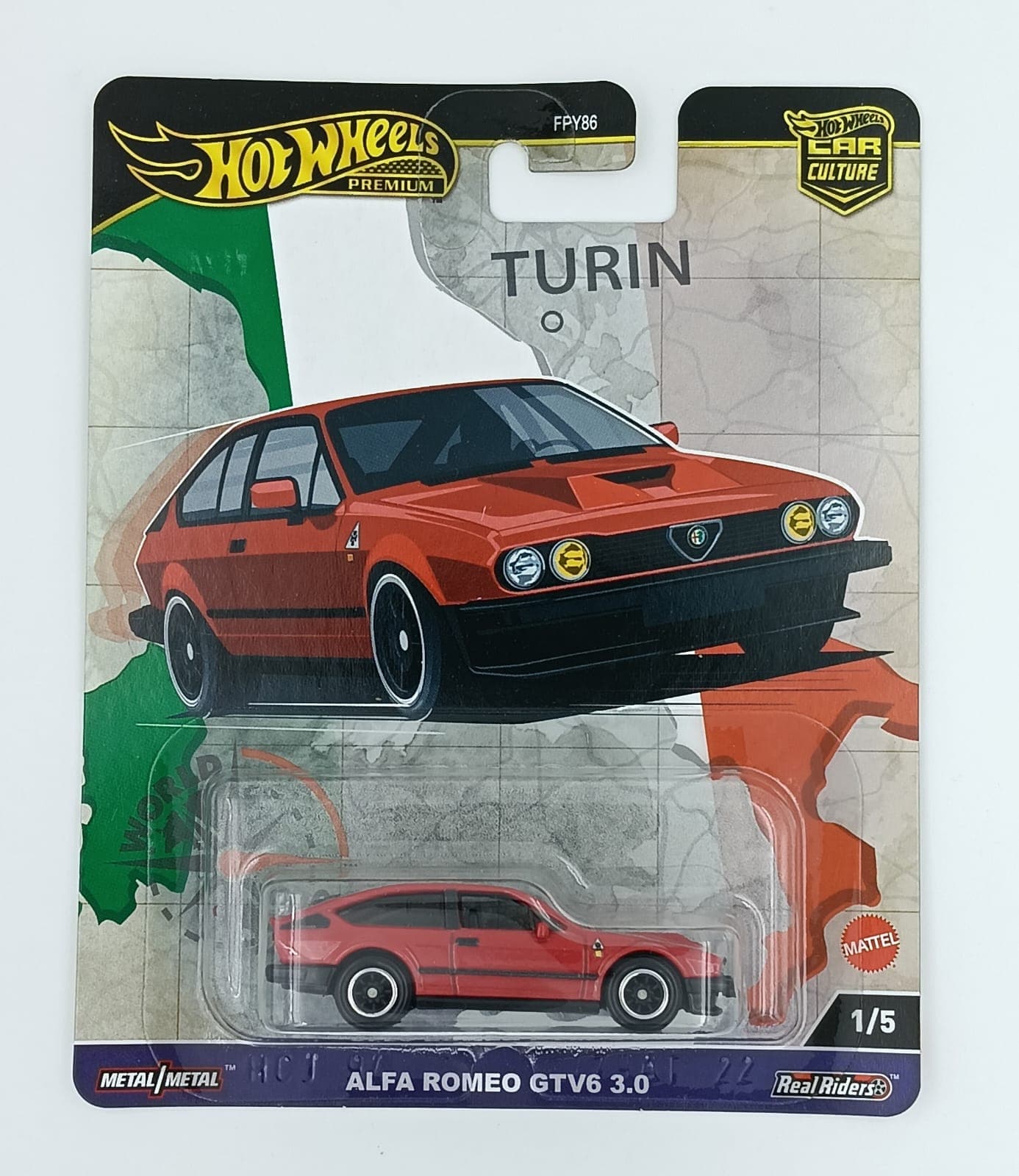 Hot Wheels Premium 1:64 ALFA ROMEO GTV6 3.0 TURIN - Image 1