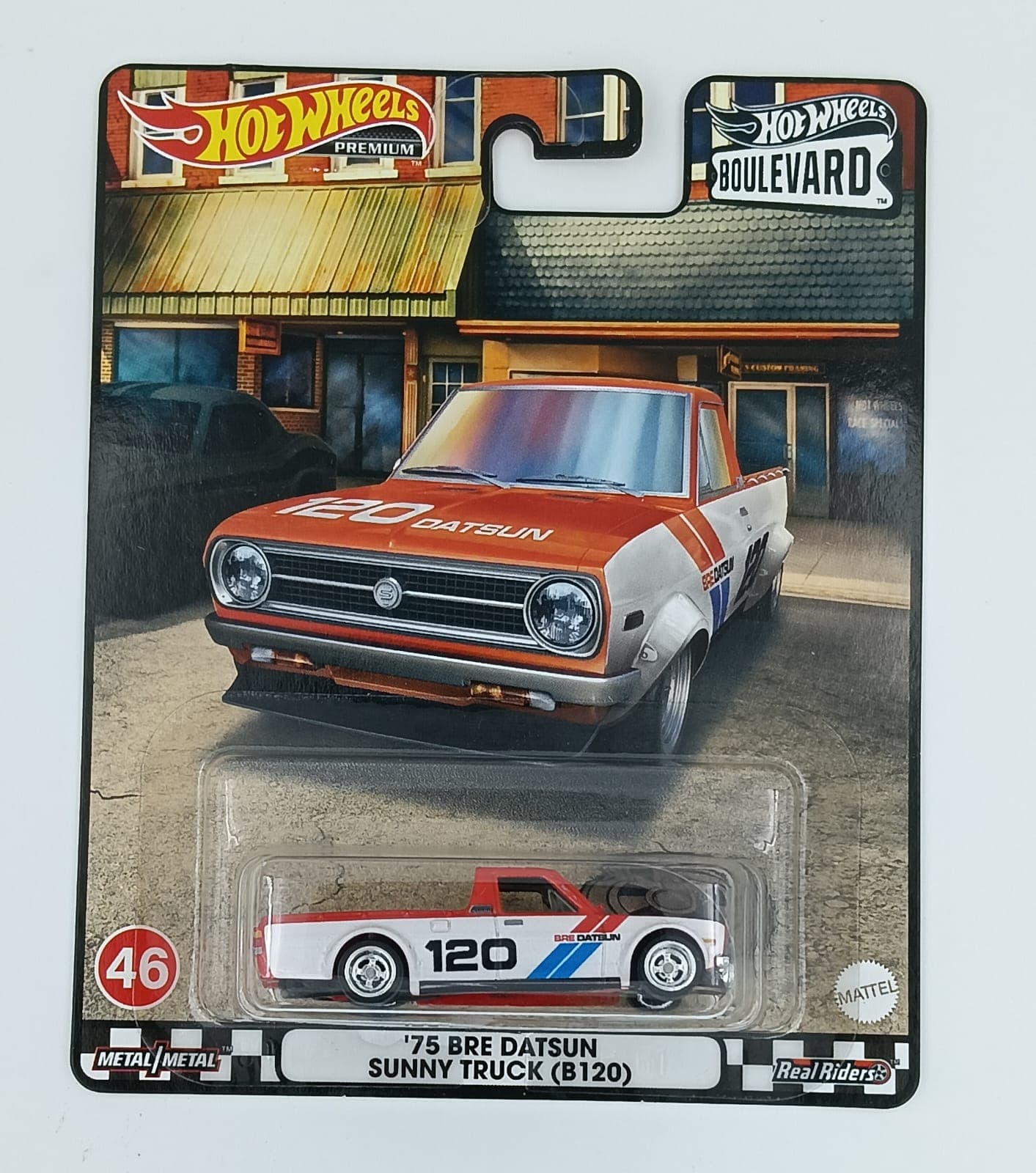 Hot Wheels Premium 1:64 '75 BRE DATSUN SUNNY TRUCK (B120) BOULEVARD #46 - Image 1