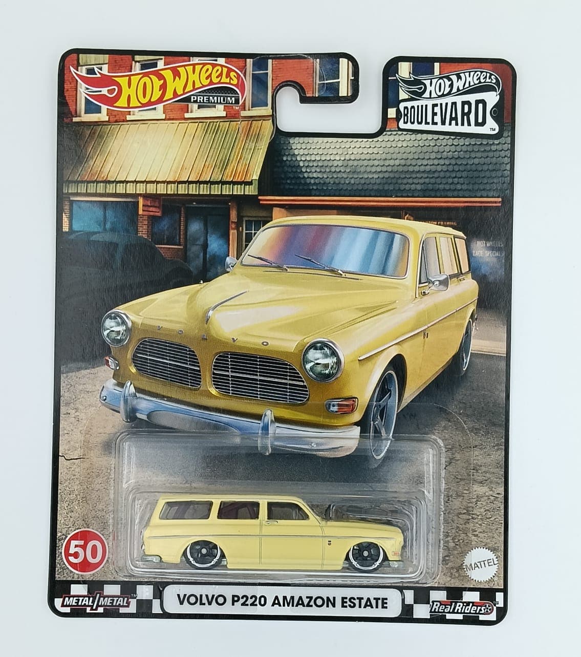 Hot Wheels Premium 1:64 VOLVO P220 AMAZON ESTATE BOULEVARD #50 - Image 1