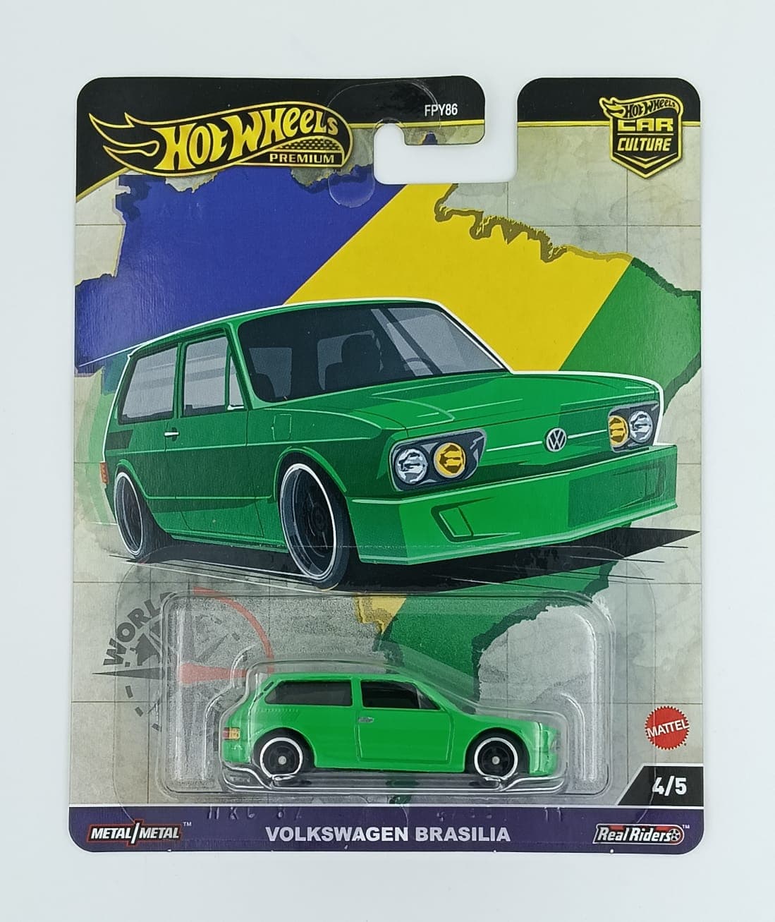 Hot Wheels Premium 1:64 VOLKSWAGEN BRASILIA WORLD TOUR - Image 1