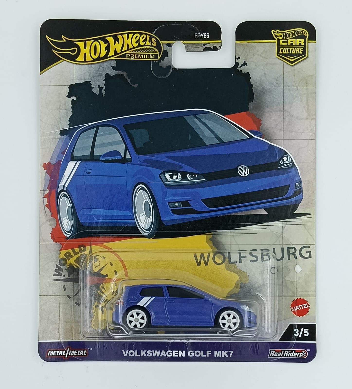 Hot Wheels Premium 1:64 VOLKSWAGEN GOLF MK7 WORLD TOUR - Image 1