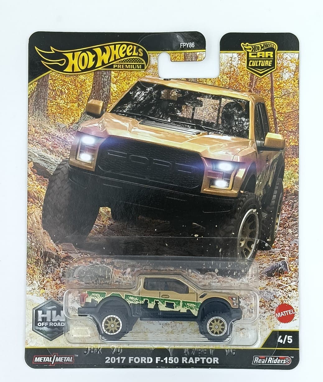 Hot Wheels Premium 1:64 2017 FORD F-150 RAPTOR HW OFF ROAD - Image 1