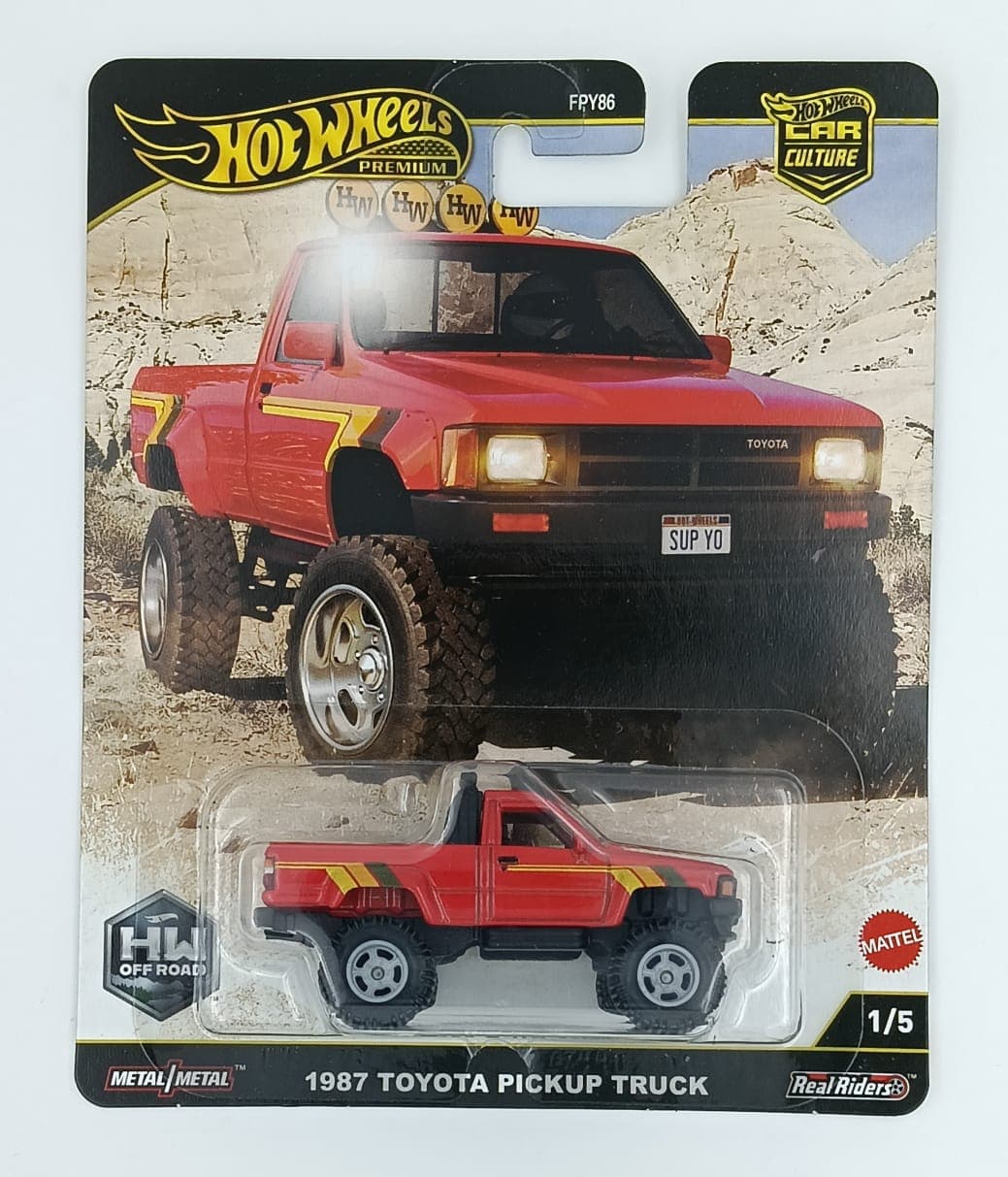 Hot Wheels Premium 1:64 1987 TOYOTA PICKUP TRUCK HW OFF ROAD - Image 1