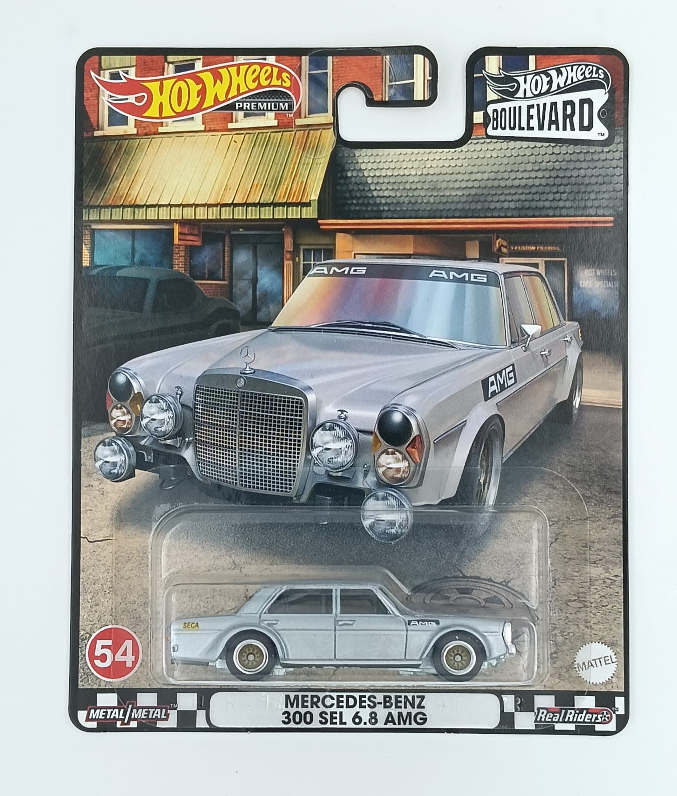 Hot Wheels Premium 1:64 MERCEDES-BENZ 300 SEL 6.8 AMG BOULEVARD #54 - Image 1