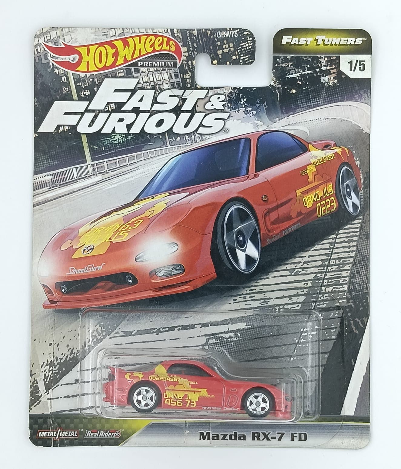 Hot Wheels Premium 1:64 Mazda RX-7 FD FAST & FURIOUS - Image 1