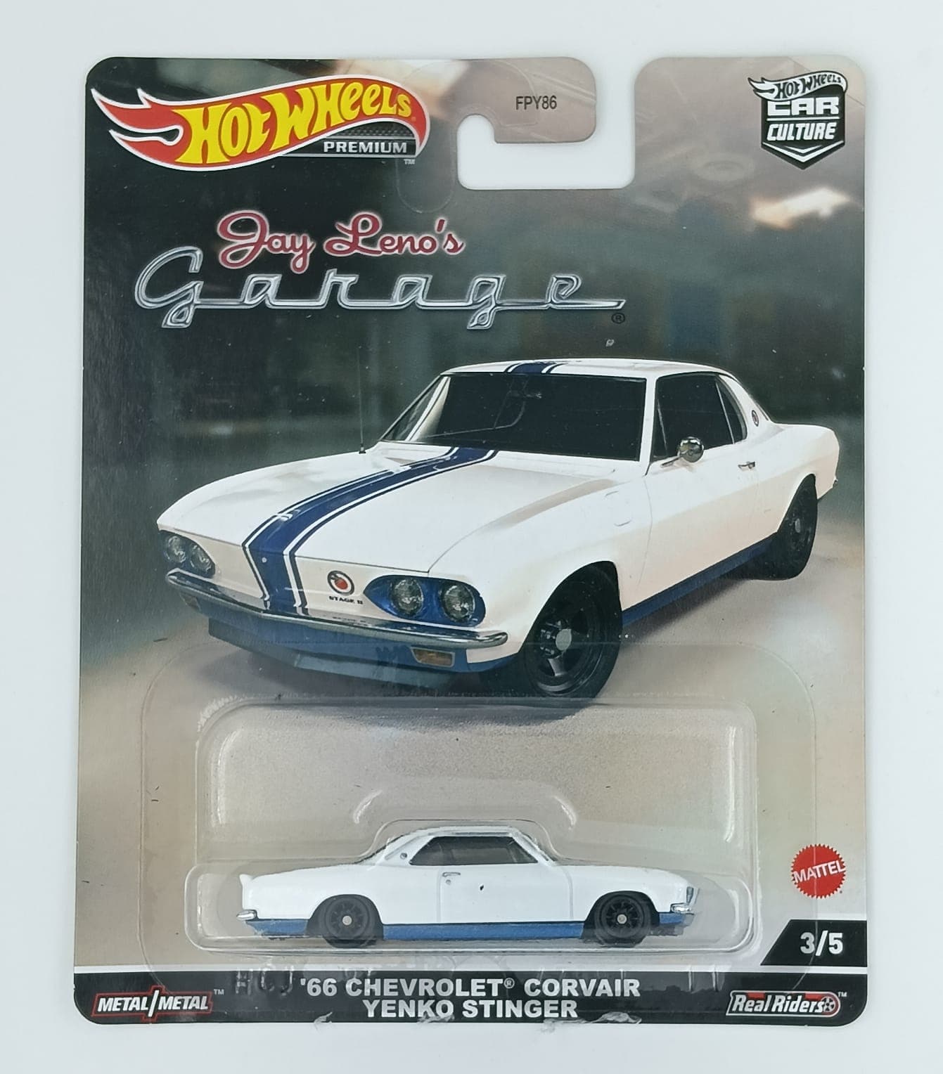Hot Wheels Premium 1:64 '66 CHEVROLET CORVAIR YENKO STINGER Jay Leno's Garage - Image 1