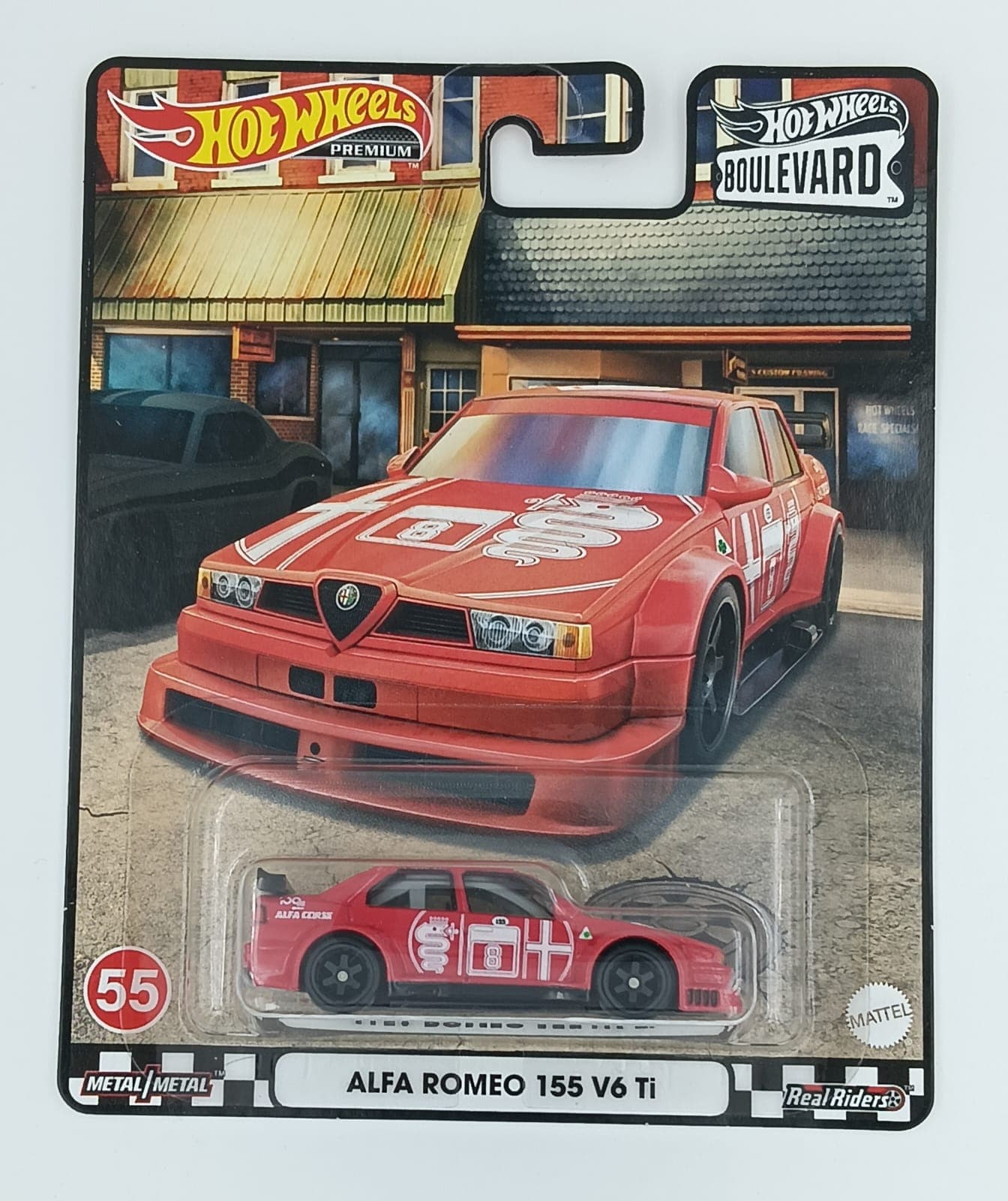 Hot Wheels Premium 1:64 ALFA ROMEO 155 V6 Ti BOULEVARD #55 - Image 1