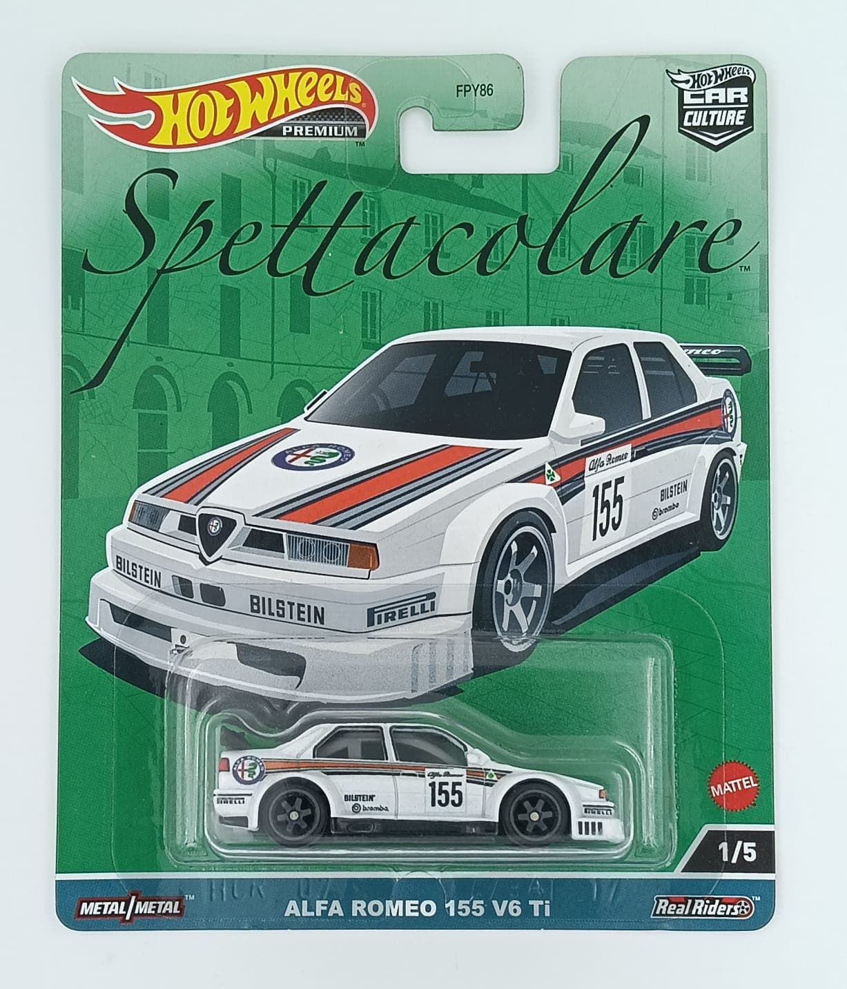 Hot Wheels Premium 1:64 ALFA ROMEO 155 V6 Ti Spettacolare - Image 1