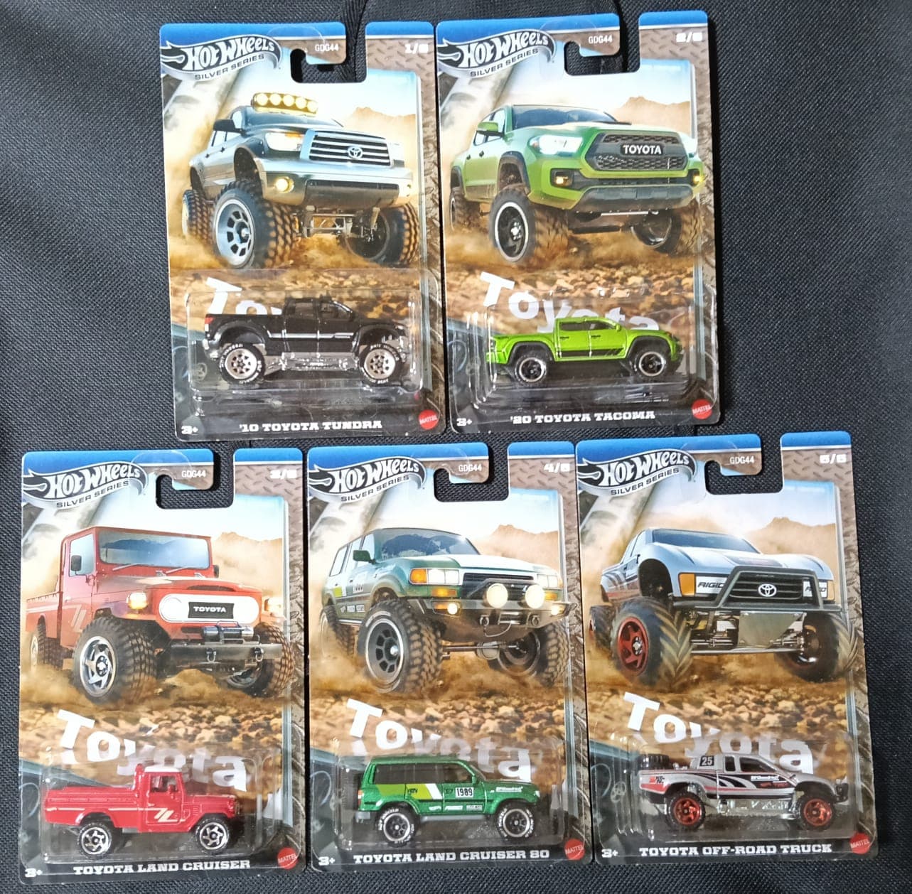 Hot Wheels Premium 1:64 TOYOTA SILVER SERIES SET - Image 1