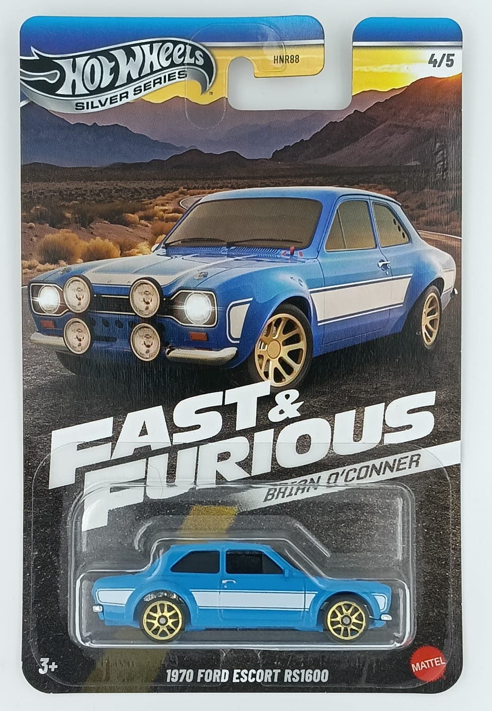 Hot Wheels Premium 1:64 1970 FORD ESCORT RS1600 SILVER SERIES FAST & FURIOUS - Image 1