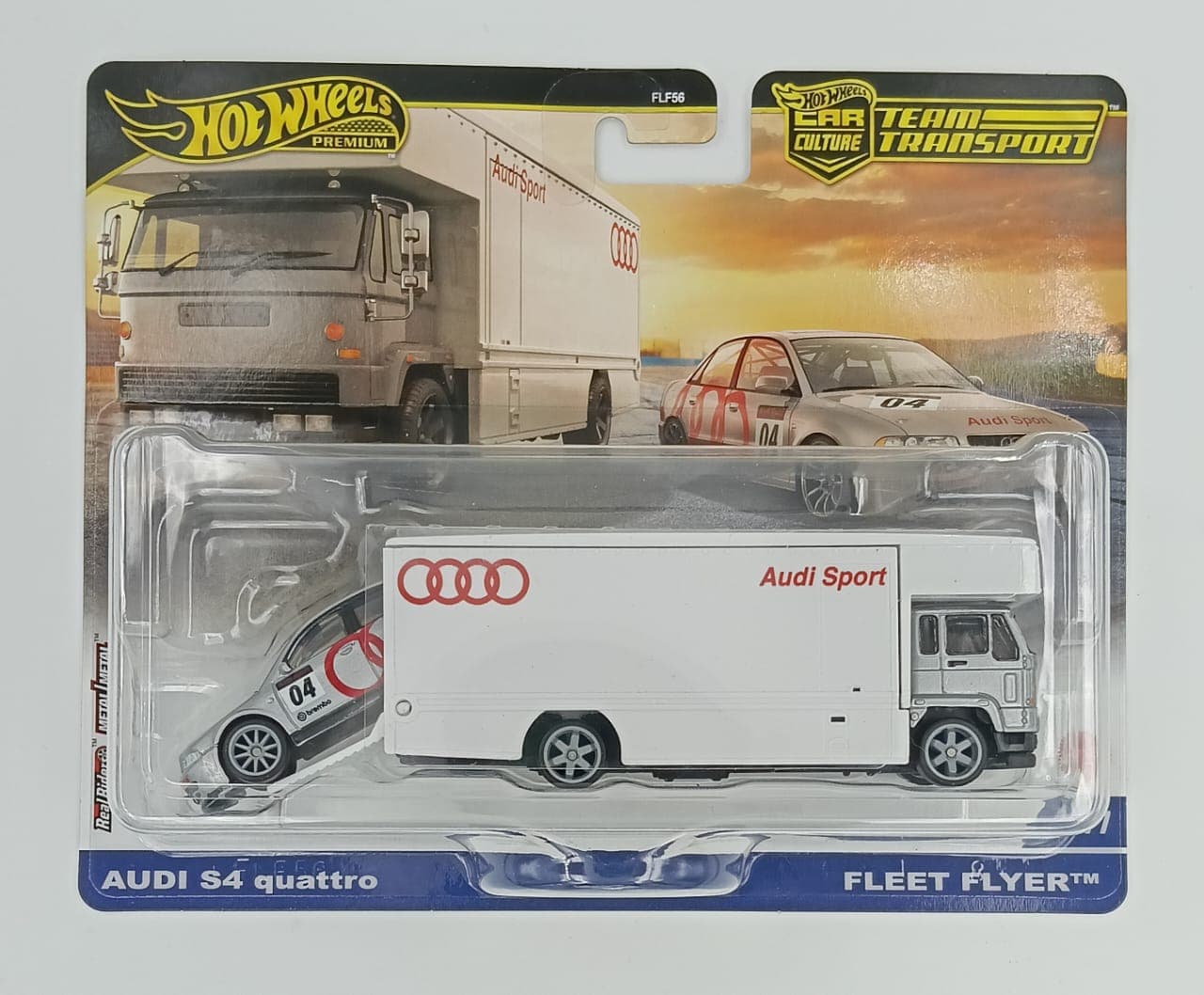 HOT WHEELS TEAM TRANSPORT AUDI S4 quattro - FLEET FLYER CAR CULTURE #77 - Image 1