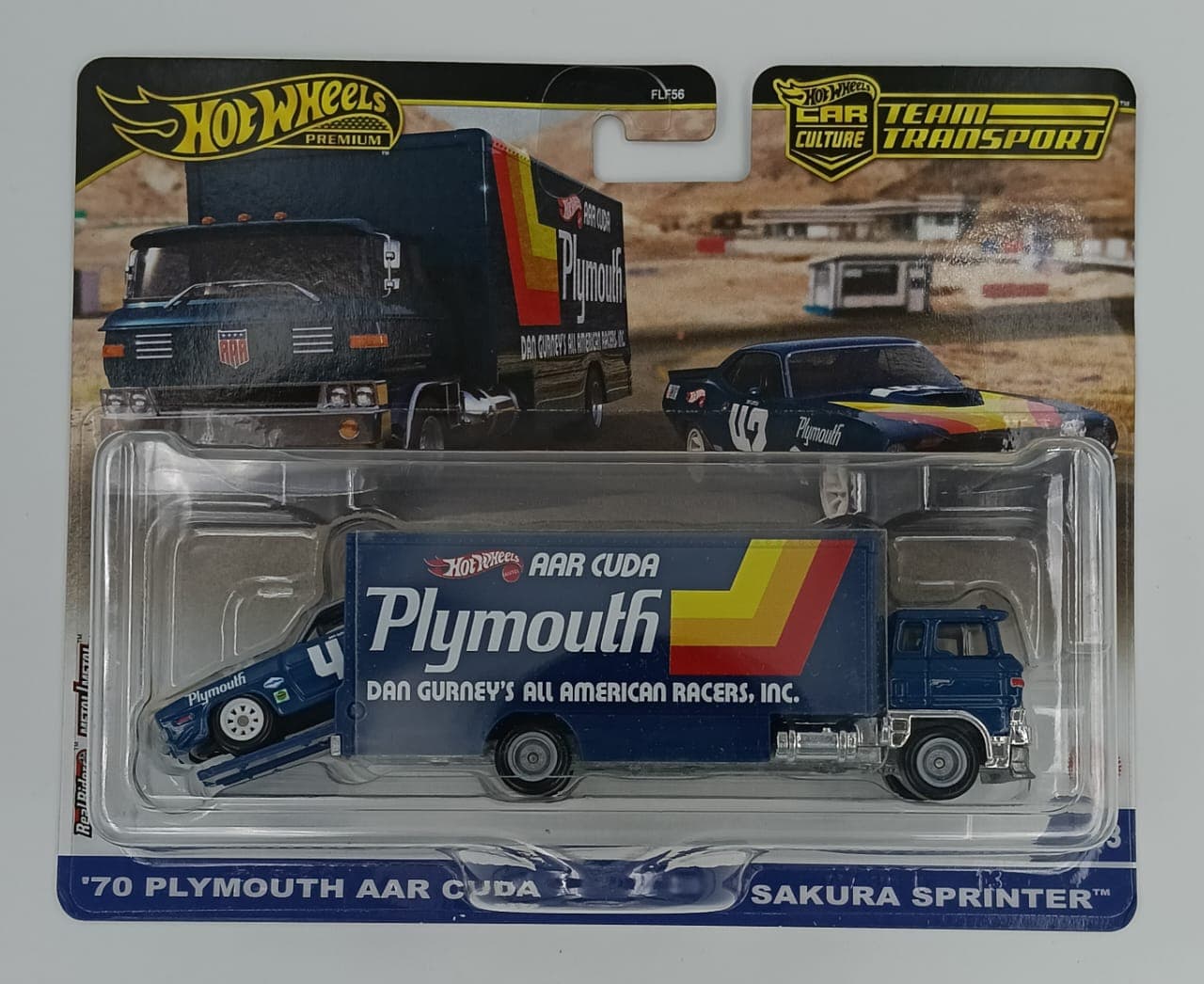 HOT WHEELS TEAM TRANSPORT '70 PLYMOUTH AAR CUDA - SAKURA SPRINTER CAR CULTURE #63 - Image 1