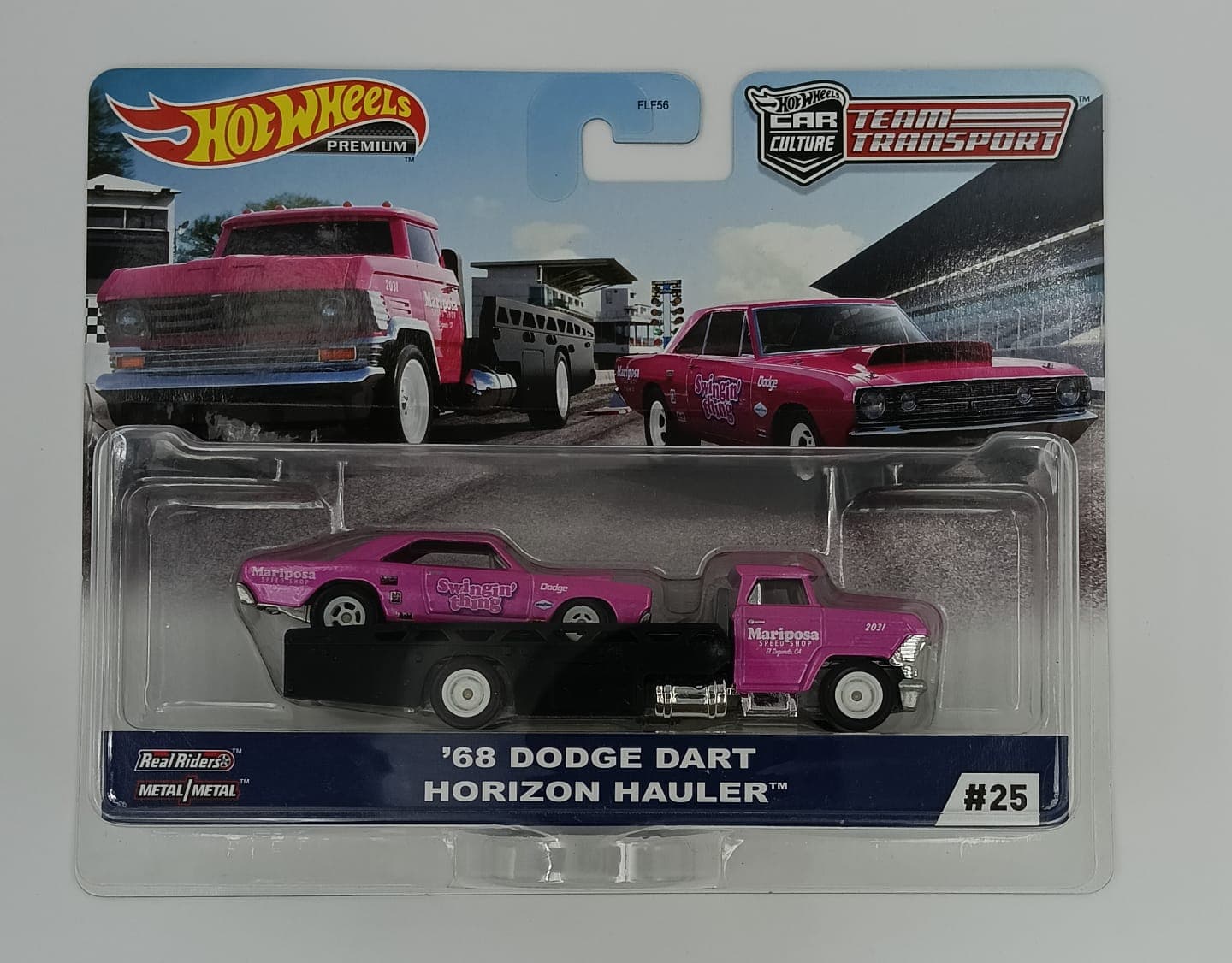 HOT WHEELS TEAM TRANSPORT '68 DODGE DART HORIZON HAULER CAR CULTURE #25 - Image 1