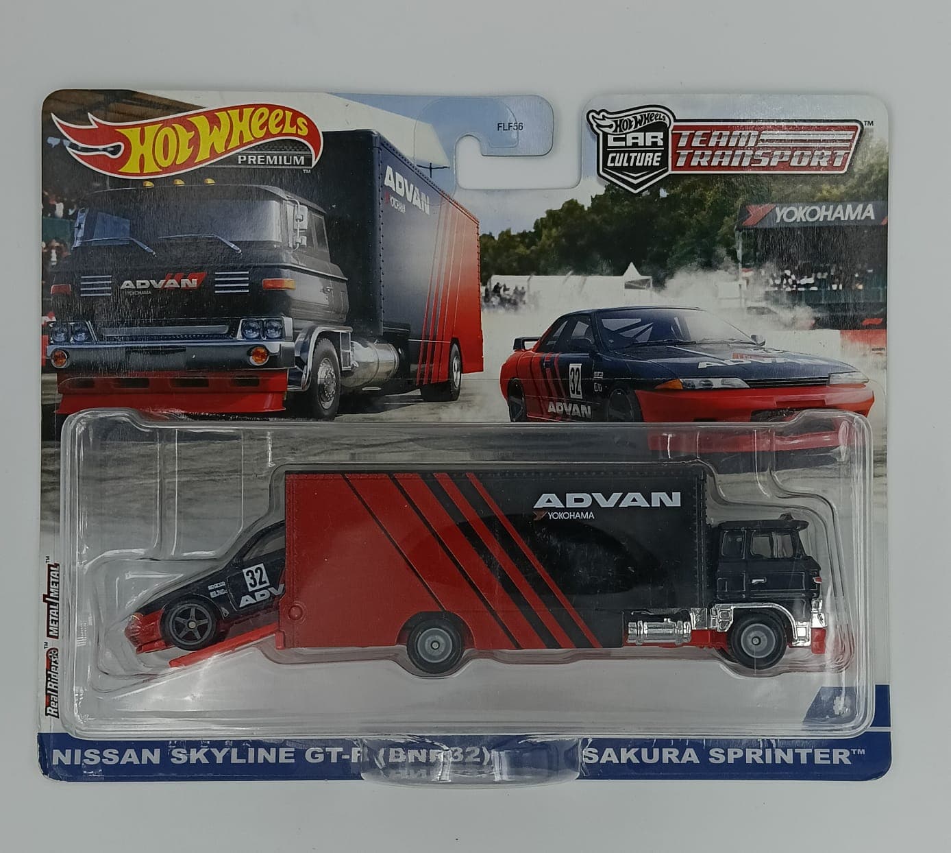 HOT WHEELS TEAM TRANSPORT NISSAN SKYLINE GT-R (BNR32) - SAKURA SPRINTER CAR CULTURE #27 - Image 1