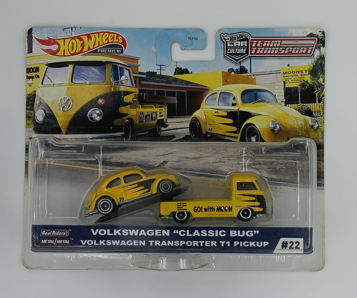HOT WHEELS TEAM TRANSPORT VOLKSWAGEN "CLASSIC BUG" VOLKSWAGEN TRANSPORTER T1 PICKUP CAR CULTURE #22 - Image 1