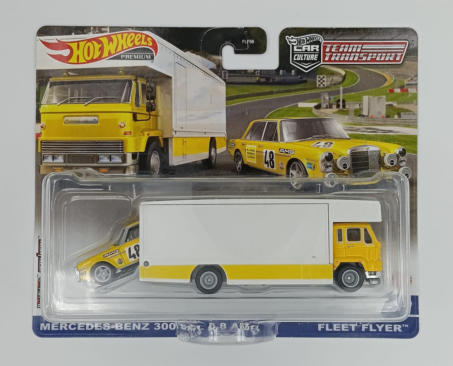 HOT WHEELS TEAM TRANSPORT MERCEDES-BENZ 300 SEL 6.8 AMG - FLEET FLYER CAR CULTURE #39 - Image 1