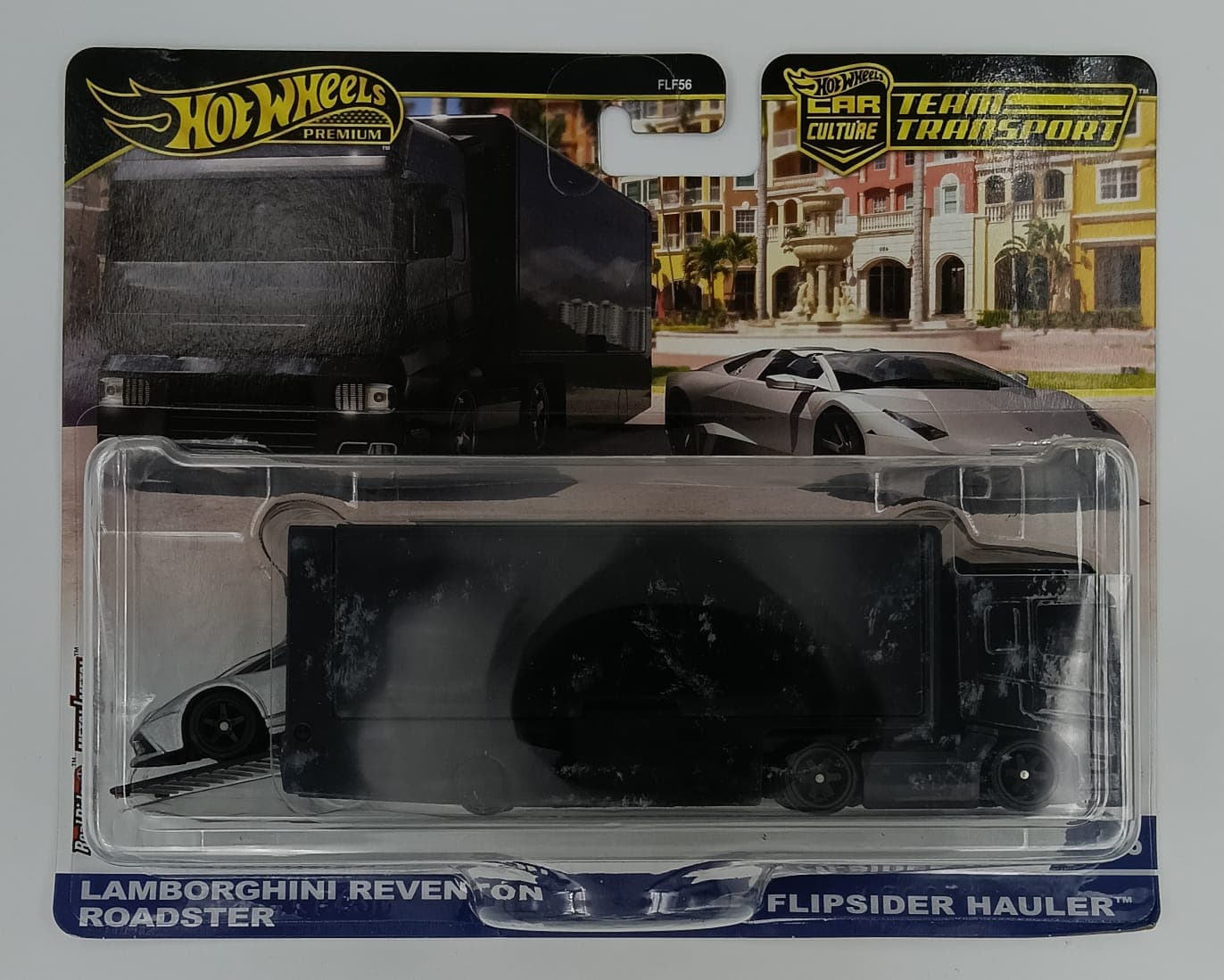 HOT WHEELS TEAM TRANSPORT LAMBORGHINI REVENTON ROADSTER - FLIPSIDER HAULER CAR CULTURE #76 - Image 1