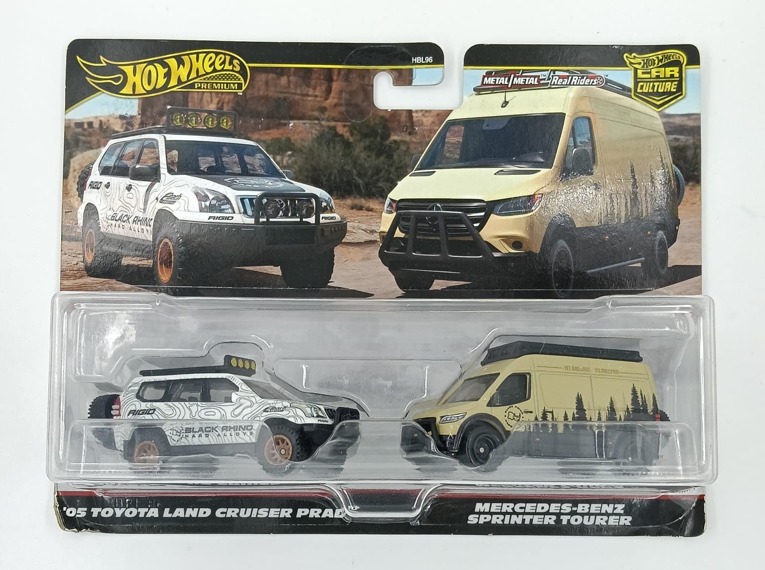 HOT WHEELS DUAL SET '05 TOYOTA LAND CRUISER PRADO - MERCEDES-BENZ SPRINTER TOURER CAR CULTURE - Image 1