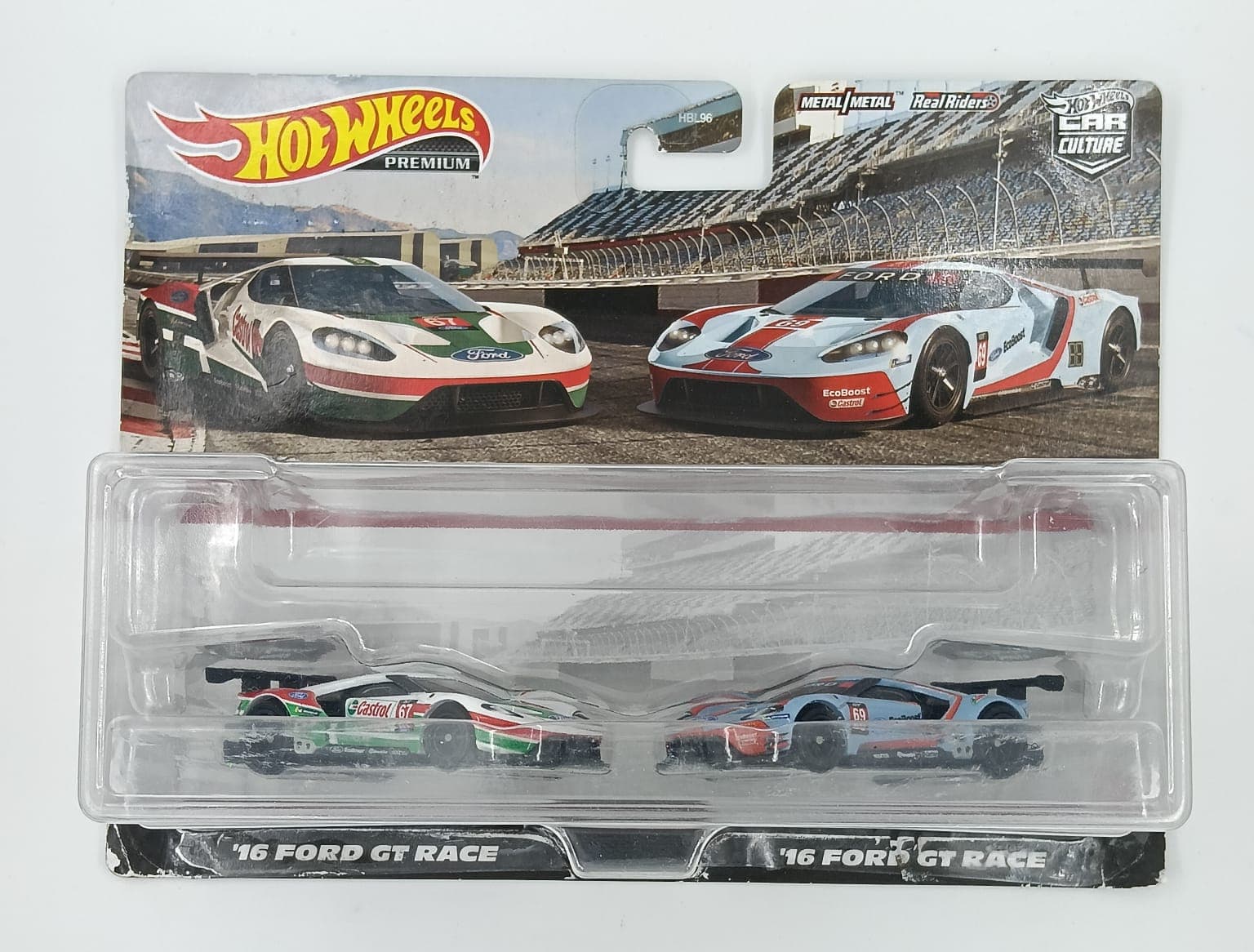 HOT WHEELS DUAL SET '16 FORD GT RACE - '16 FORD GT RACE CAR CULTURE - Image 1