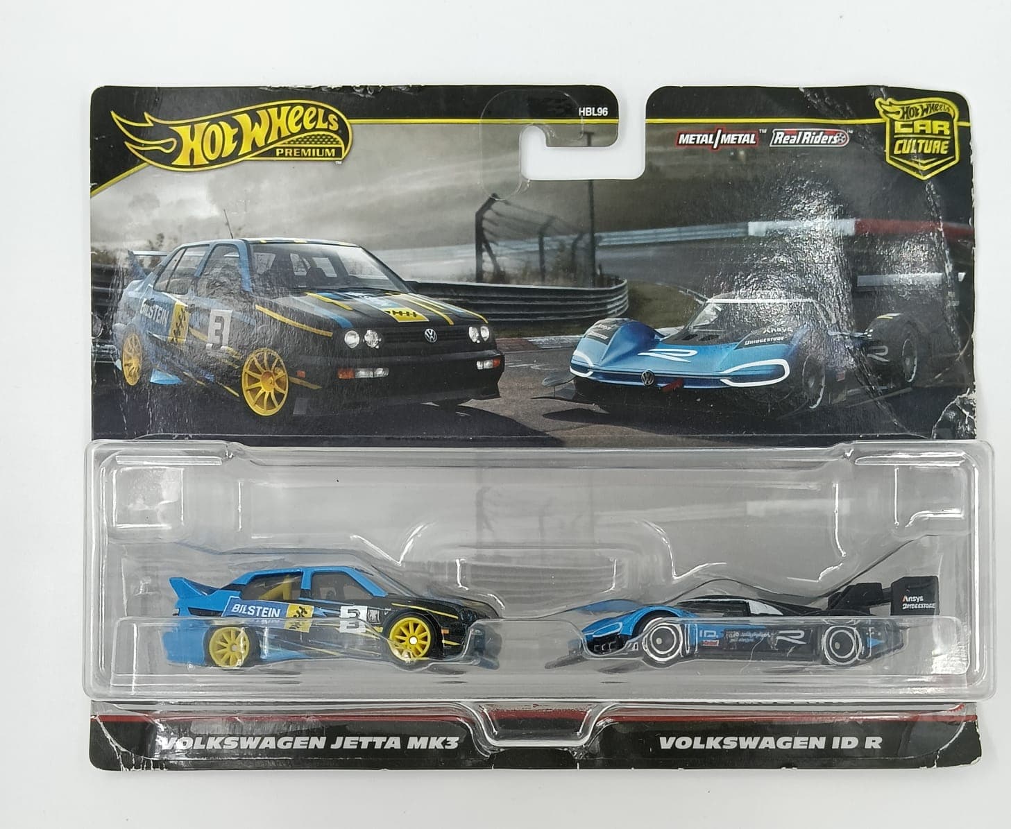 HOT WHEELS DUAL SET VOLKSWAGEN JETTA MK3 - VOLKSWAGEN ID R CAR CULTURE - Image 1