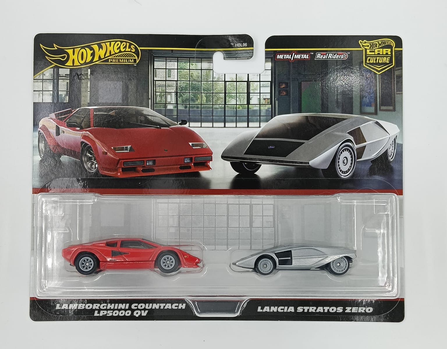 HOT WHEELS DUAL SET LAMBORGHINI COUNTACH LP5000 QV - LANCIA STRATOS ZERO CAR CULTURE - Image 1
