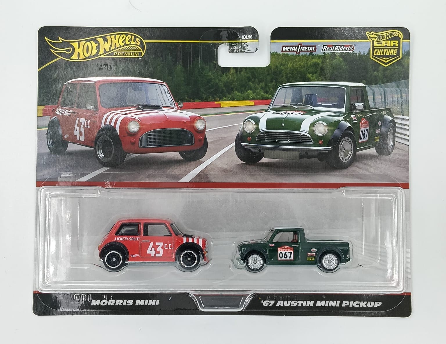 HOT WHEELS DUAL SET MORRIS MINI - '67 AUSTIN MINI PICKUP CAR CULTURE - Image 1