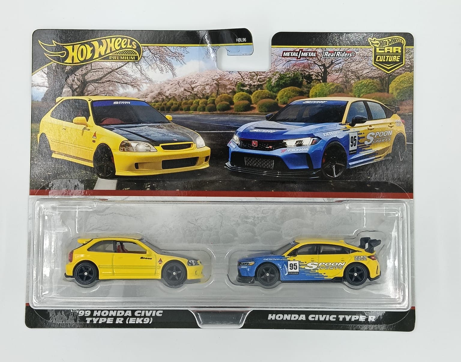 HOT WHEELS DUAL SET '99 HONDA CIVIC TYPE R (EK9) - HONDA CIVIC TYPE-R CAR CULTURE - Image 1