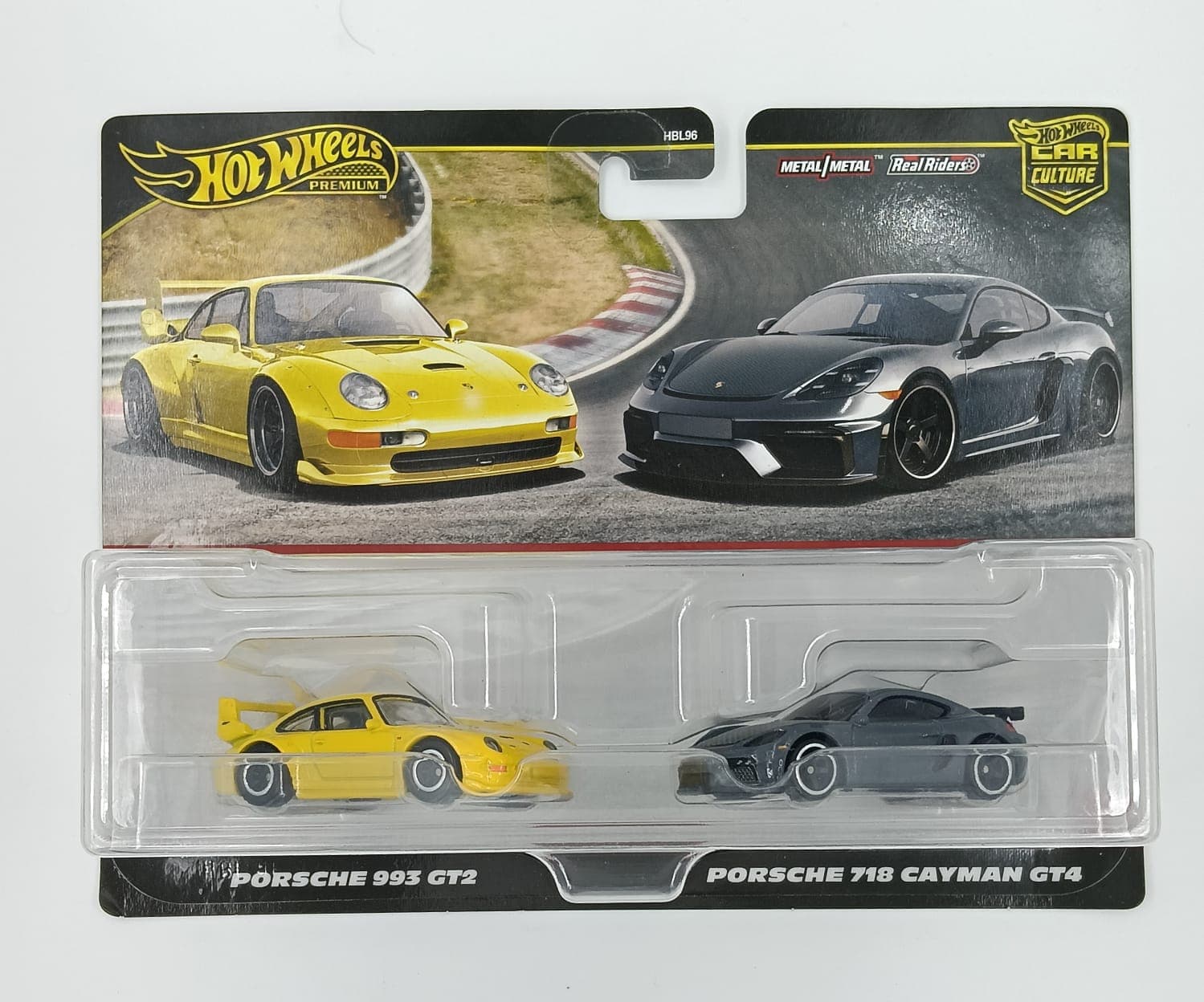 HOT WHEELS DUAL SET PORSCHE 993 GT2 - PORSCHE 718 CAYMAN GT4 CAR CULTURE - Image 1